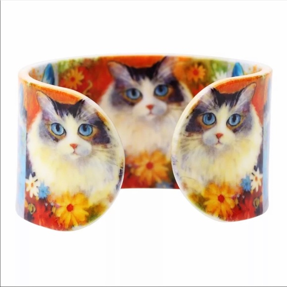 NWT Cat LOVER Bracelet Cuff - Picture 4 of 7